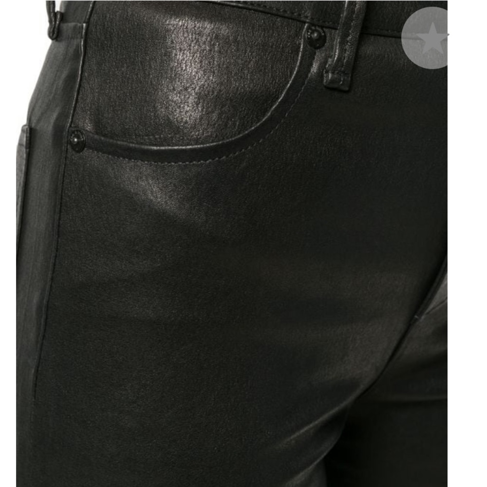 Rag&bone Bella flare leather jeans size 25 NWT - Picture 5 of 6